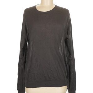 Gucci Men's 100% Silk Grey Crew Neck Sweater Size M